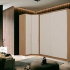 Guarda Roupa Modulo De Canto 1 Porta 100% Mdf Decor  Freijó/o