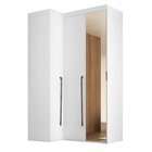 Guarda-roupa Moldure Canto Reto Mm 3 Portas Com Espelho Espre