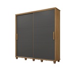 Guarda-roupa Monte Carlo 2 Portas Cinamomo/grafite – Rv Móveis