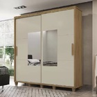 Guarda-roupa Monte Carlo C/espelho Cinamomo/off White – Rv Mó