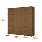 Guarda-roupa Monte Carlo Freijó– Germai Móveis