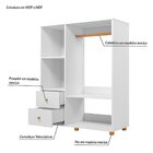Guarda Roupa Montessoriano 2 Gavetas  Branco
