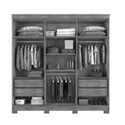 Guarda Roupa Monza 3 Portas De Correr Café Wood