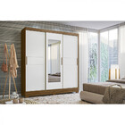 Guarda Roupa Moval Bahamas 3 Portas 2 Gavetas Com Espelho