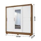 Guarda Roupa Moval Bahamas 3 Portas 2 Gavetas Com Espelho