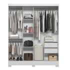 Guarda-roupa Moval Nilo 2 Portas De Correr Com Espelho