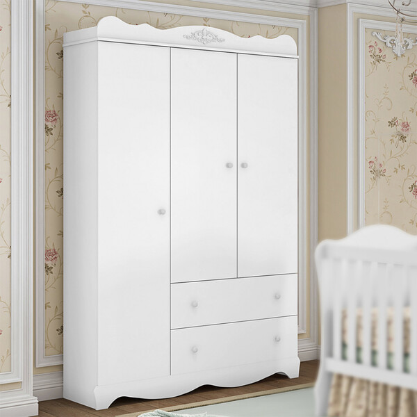 Guarda Roupa Móveis Estrela Classic 3 Portas