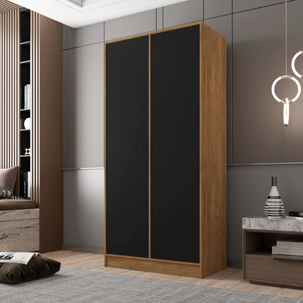 Guarda-roupa Multiuso 2 Portas Módulo Ideale Freijó Preto