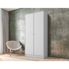 Guarda-roupa Multiuso 2 Portas Solteiro Módulo Ideale Branco