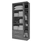 Guarda Roupa Multiuso Com 2 Portas E Prateleiras Externas Moj