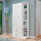 Guarda Roupa Multiuso Com 2 Portas E Prateleiras Externas Moj