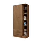 Guarda Roupa Multiuso Com 2 Portas E Prateleiras Externas Moj