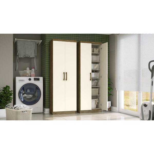 Guarda-roupa Multiuso Margarida 02 Portas - Henn - Rústico/of