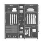 Guarda-roupa Munique C/espelho Freijó Com Off White – Rv Móve