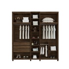 Guarda-roupa Munique C/espelho Freijó Com Off White – Rv Móve