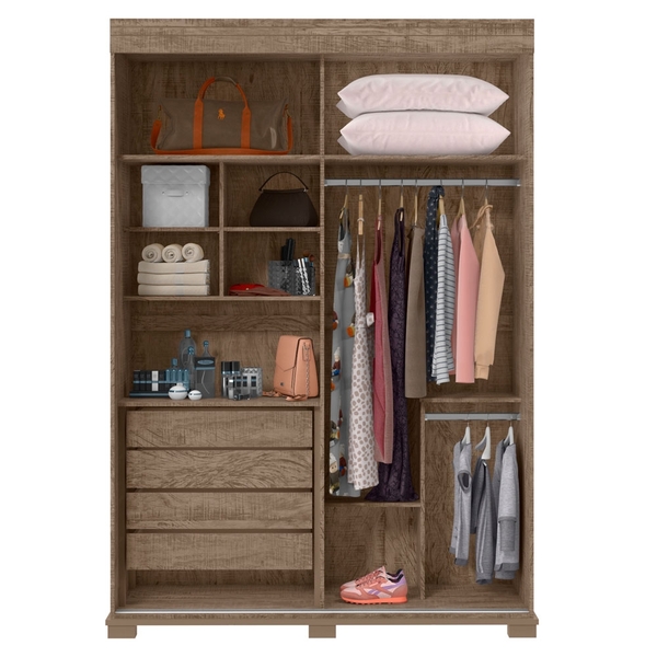 Guarda Roupa Mustang 2 portas Cacau