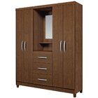 Guarda-roupa Mx Móveis Ilhéus 04 Portas Com Penteadeira Espel