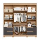 Guarda Roupa Mykonos Nature/titanium