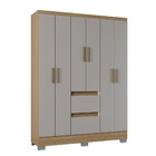 Guarda Roupa Napoles 6 Portas 2 Gavetas Poquema