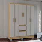 Guarda Roupa Napoles 6 Portas 2 Gavetas Poquema