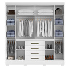 Guarda Roupa Napoli 8 Portas 4 Gavetas Com Espelho Aramoveis