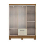 Guarda Roupa Natal Em Mdp Com 6 Portas E 2 Gavetas Rodial