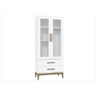 Guarda Roupa Nature Glass 2 Portas Branco Acetinado Com Eco W