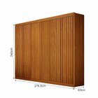 Guarda-roupa New Braga Mdf, 06 Portas Com 04 Ripadas, 06 Gave