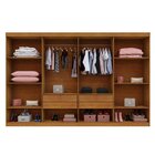 Guarda Roupa New Premium 8 Portas 4 Gavetas Cinamomo