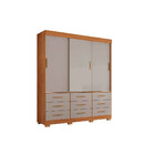 Guarda Roupa New Star 3 Portas 9 Gavetas Com Pés Salleto