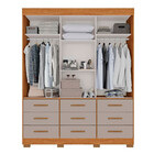 Guarda Roupa New Star 3 Portas 9 Gavetas Com Pés Salleto