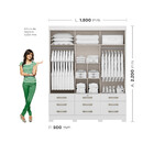 Guarda Roupa New Toquio Com Espelho Maxel