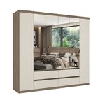 Guarda-roupa Nobre 6 Portas 250cm X 230cm X 55cm Rustic/ Off