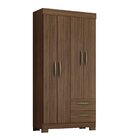Guarda-roupa Nt6010 Com 4 Portas E 2 Gavetas Nogal Trend