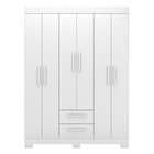 Guarda-roupa Nt6015 Com 6 Portas E 2 Gavetas Branco New/rosa