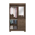 Guarda-roupa Nt 5170 Capelinha Solteiro Com Espelho E 3 Gavet