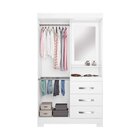 Guarda-roupa Nt 5170 Capelinha Solteiro Com Espelho E 3 Gavet