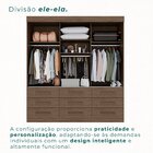 Guarda Roupa Olinda Plus Com Espelho 3 Portas 9 Gavetas New C