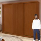 Guarda-roupa Ollie 3 Portas 2 Gavetas 7 Prateleiras Frassino/