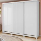 Guarda-roupa Ollie 3 Portas 3 Gavetas 7 Prateleiras Com Pés B