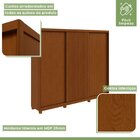 Guarda-roupa Ollie 3 Portas 3 Gavetas 7 Prateleiras Com Pés F