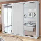 Guarda-roupa Ollie 3 Portas 5 Prateleiras 9 Gavetas Branco