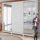 Guarda-roupa Ollie 3 Portas 6 Prateleira 6 Gavetas Com Pés Br