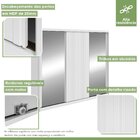 Guarda-roupa Ollie 3 Portas 6 Prateleiras 6 Gavetas Branco