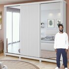 Guarda-roupa Ollie 3 Portas 7 Prateleira 3 Gavetas Com Pés Br