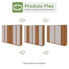 Guarda-roupa Ollie 6 Portas 2 Gavetas 7 Prateleiras Amendoa C
