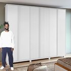 Guarda-roupa Ollie 6 Portas 2 Gavetas 7 Prateleiras Com Pés B