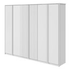 Guarda-roupa Ollie 6 Portas 2 Gavetas 9 Prateleiras Branco