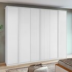 Guarda-roupa Ollie 6 Portas 2 Gavetas 9 Prateleiras Branco