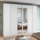 Guarda-roupa Ollie 6 Portas 2 Gavetas 9 Prateleiras Com Espel